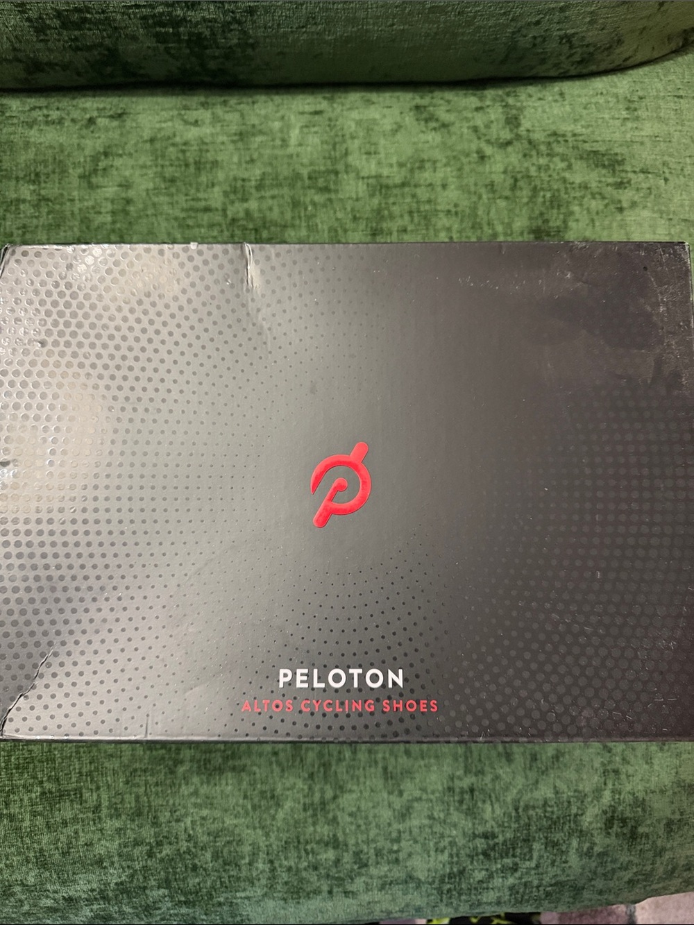 Peloton Black Box with Red Logo - Altos Cycling Shoes Packaging